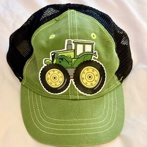 John Deere Green Toddler Tractor Cap - Trucker Style, Durable and Adorable 🚜